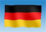 Waving flag of germany