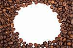 Background with coffee beans. landscape orientation.