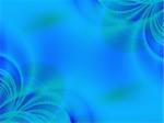 Smooth light blue computer generated fractal background