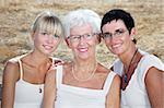 three generations of women - family lifestyle portrait