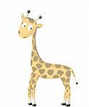 Illustration, funny giraffe for kids