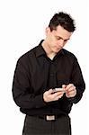 young man using a cellphone