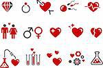 Vector icons pack - Red Series, s.valentine collection