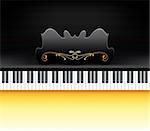 Elegance piano keyboard