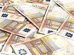 Range of 50 Euro banknotes useful as a background