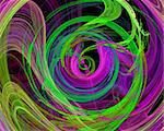 green purple  spiral design image