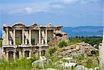 Photo of an ancient two-storey library ruin in Turkey (Ephesus)