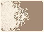 Retro/Vintage floral seamless background