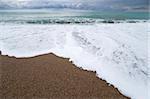 The Mediterranean Sea, cloudy sky. Turkish seaside. aRGB.