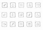 Healthcare and Pharma icons sketch series