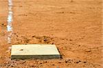 1st Base with foul line visible without players in view