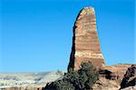 Obelisk in Petra, Jordan. Nabataeans capital city (Al Khazneh). Roman Empire period.
