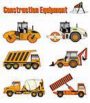 Illustration of construction equipment