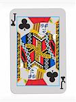 vector joker of clubs on abstract playing card background