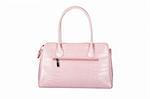 Pink handbag isolated on white background