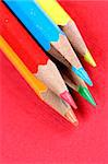 Close-up picture of sharp pencils.