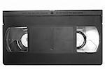 Black and white, of a VHS format video tape