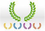 laurel wreath vector design