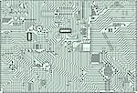 Hi-tech industrial electronic background
