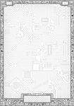 Hi-tech black - white abstract circuit board blank frame