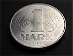 1 Mark coin from the DDR (East Germany) - Note: no more in use since german reunification in 1990