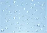 Vector illustration of Rain drops on a window.