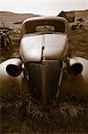 Old deserted car in Bodie Ghost Town, California