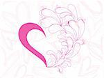 creative artistic pink heart background illustration