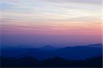 mountains sunset scenic in Sequoia National Forest, CA