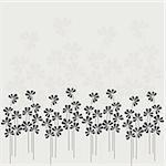 Floral background. Beautiful vector illustration with leaves