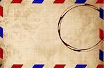 Vintage air mail envelope with some shades