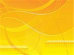 abstract yellow wave background, vector illustration