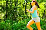 Young woman exercising, from a complete series of photos.