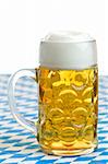 Close-up of original Bavarian Oktoberfest Beer stein (mug)