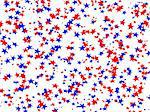 Multi-coloured stars in the form of confetti