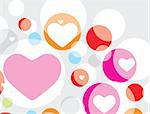 Valentines Day seamless pattern with hearts