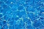 Bright blue swimming pool water as a background