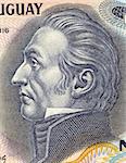Jose Gervasio Artigas Arnal on 50 Nuevos Pesos 1988 Banknote from Uruguay. National hero also known as the father of Uruguayan independence.