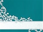 Elegant banner design inspired by French rococo style. Graphics are grouped and in several layers for easy editing. The file can be scaled to any size.