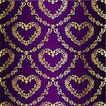 stylish vector background with a metallic heart pattern inspired by Indian fabrics. The tiles can be combined seamlessly. Graphics are grouped and in several layers for easy editing. The file can be scaled to any size.