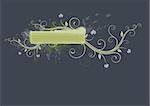 Vector illustration of style Floral Decorative banner