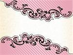 Elegant Banner design inspired by French rococo style. Graphics are grouped and in several layers for easy editing. The file can be scaled to any size.