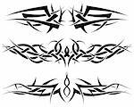 Patterns of tribal tattoo for design use