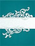 Elegant Banner design inspired by French rococo style. Graphics are grouped and in several layers for easy editing. The file can be scaled to any size.