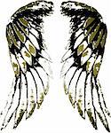 tribal bird wing illustration