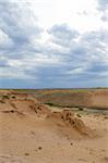 desert, sky, clouds and sand