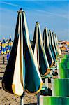 beach umbrellas on the beach