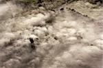 Aerial View of Australia Countryside in the Fog