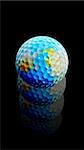 This earth golf ball has been kicked too hard! The world of golf develops quickly...