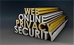 Web Online Privacy Security Protection in 3d